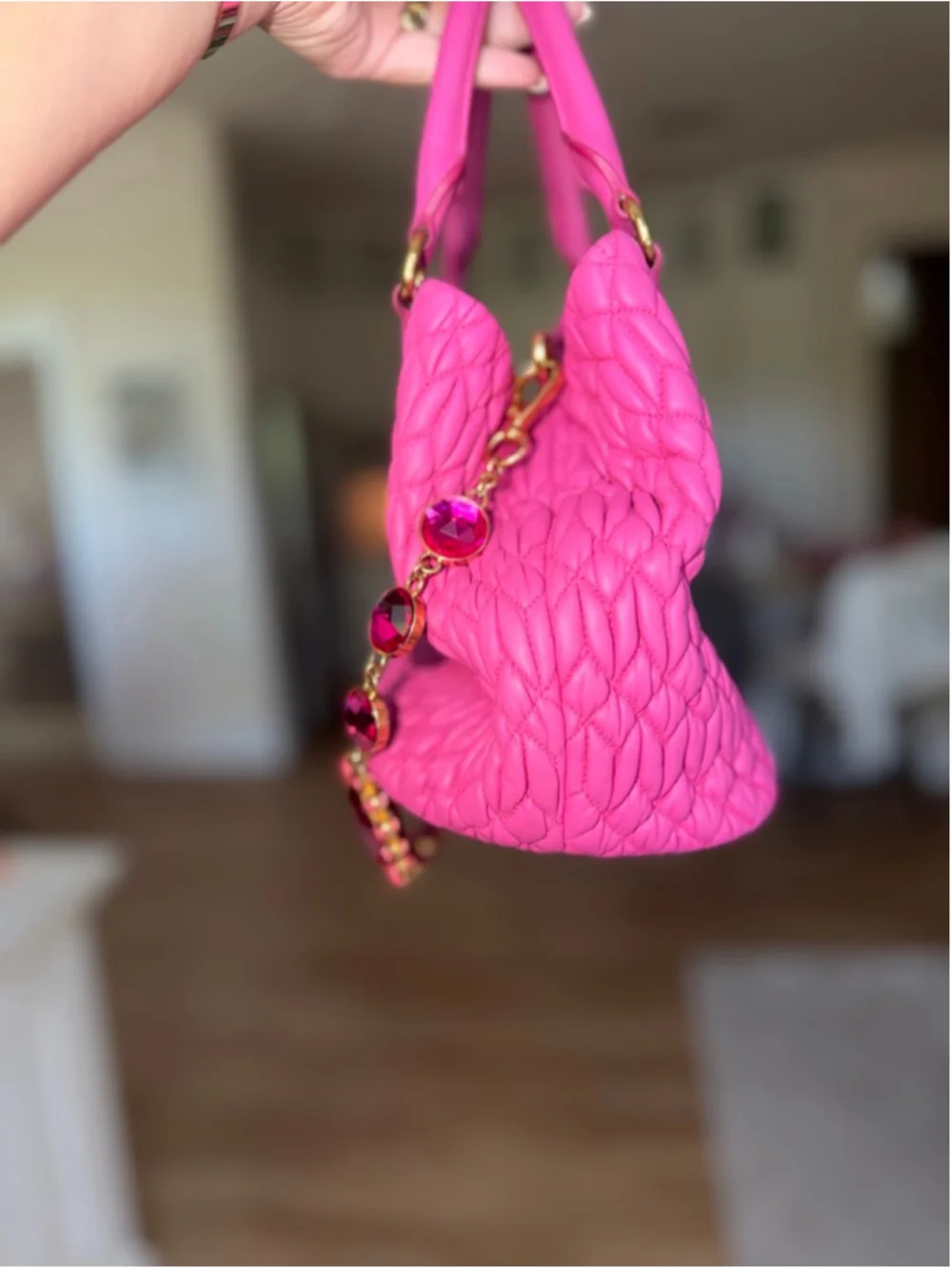 Miu Miu nappa crystal